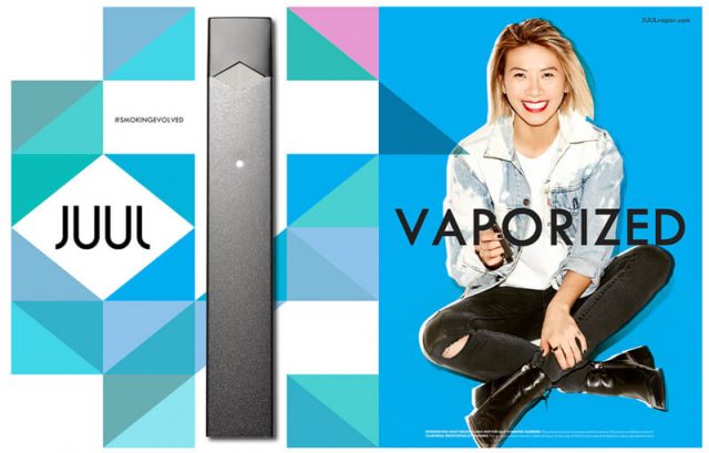 Juul vaporized ad