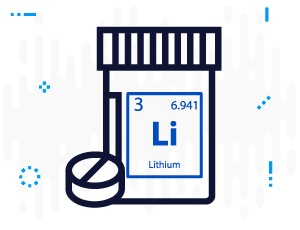 Lithium pills icon