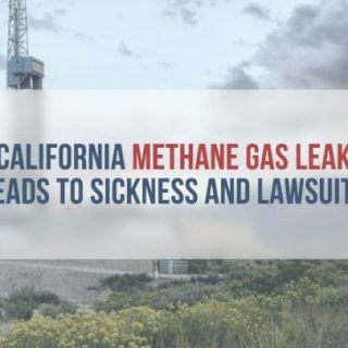 Methane burn off on California coast