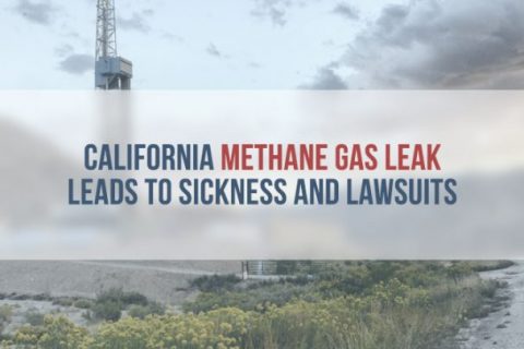 Methane burn off on California coast