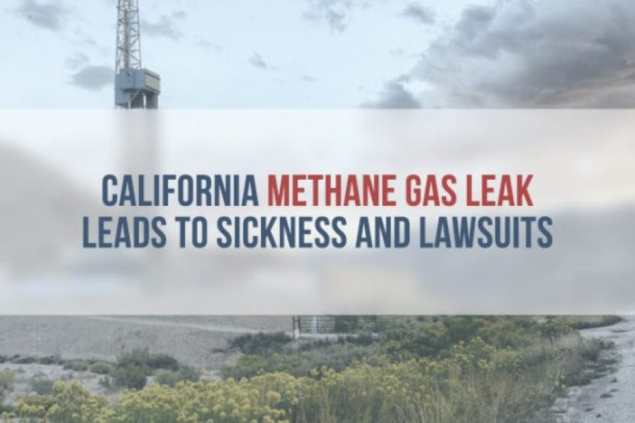 Methane burn off on California coast