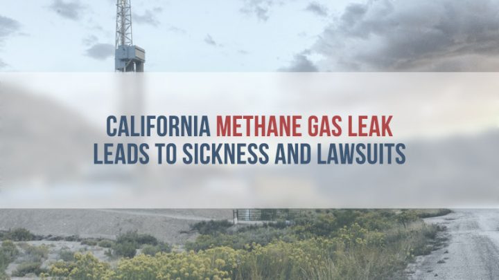 Methane burn off on California coast