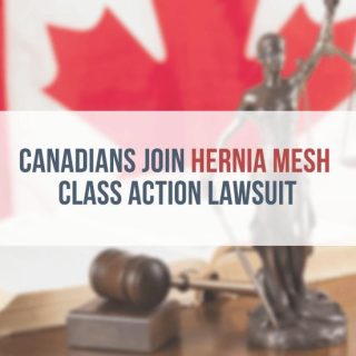 justice scales & gavel in front of Canadian flag