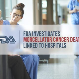 nurse consoles a crying woman in a waiting room