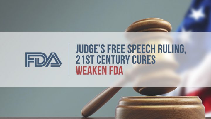 news-fda-weaken Gavel and American flag