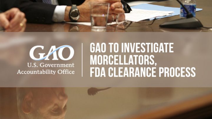 news-gao-morcellators Reflection of older man speaking at a hearing