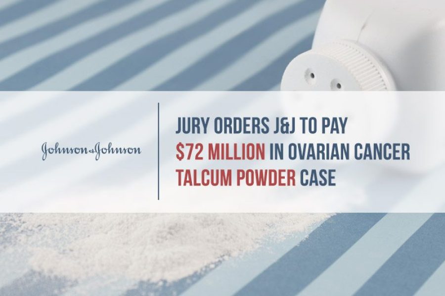 Talcum powder close-up