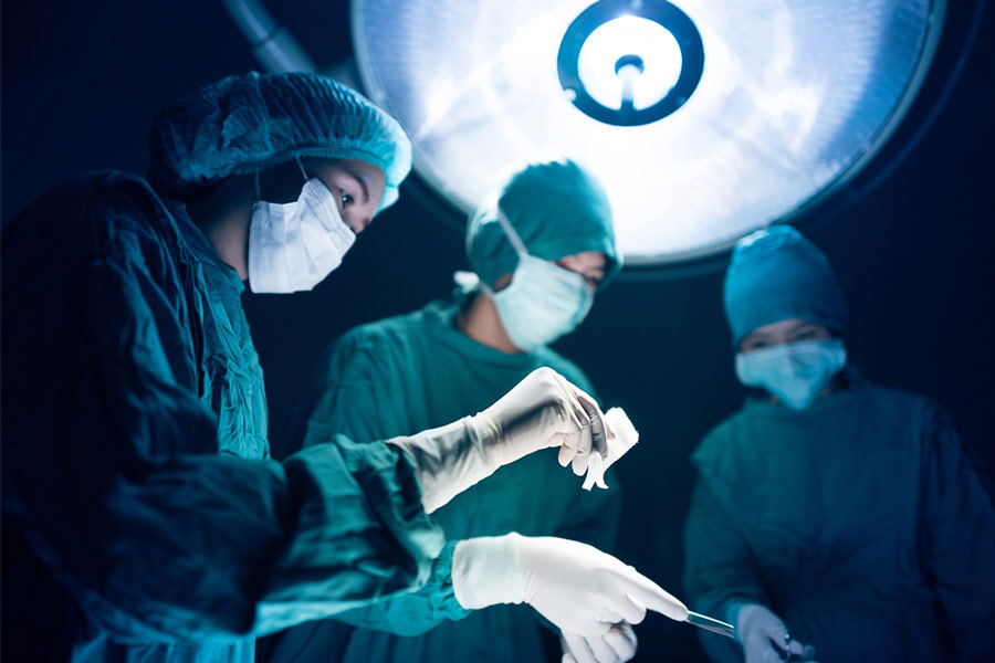 surgeons operating