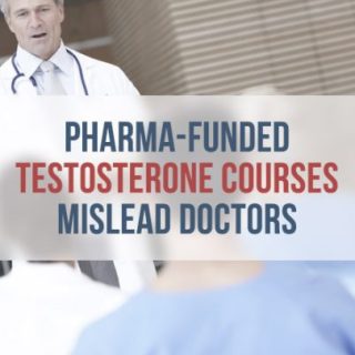 Male doctor lectures students