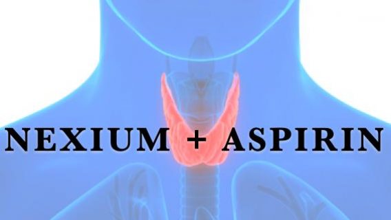 Nexium and Aspirin throat cancer graphic
