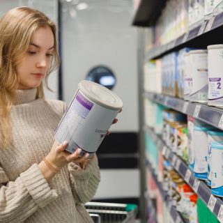 Lady looking for baby formula