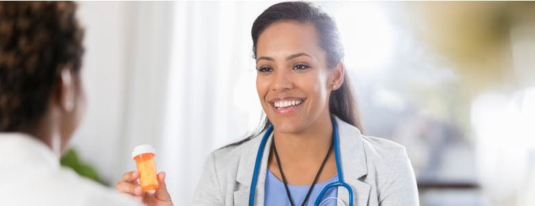 Doctor prescribing medication