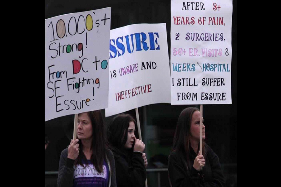 Participants at an Essure rally