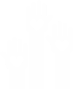 Vector image of raised hands