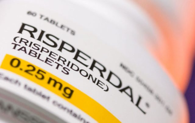 Johnson & Johnson $2.2 billion settlement Prescription bottle of Risperdal