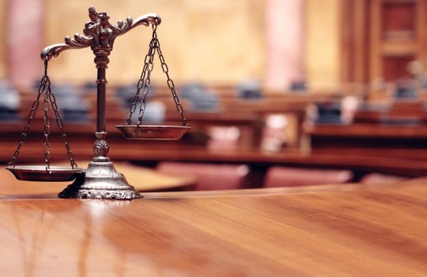 scale of judgement in courtroom justice scales in a court room