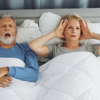 Couple with sleep apnea