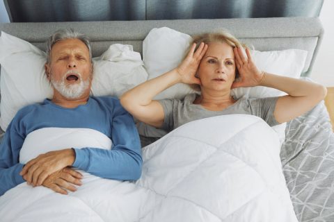 Couple with sleep apnea