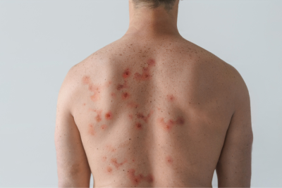 hiv lesions back