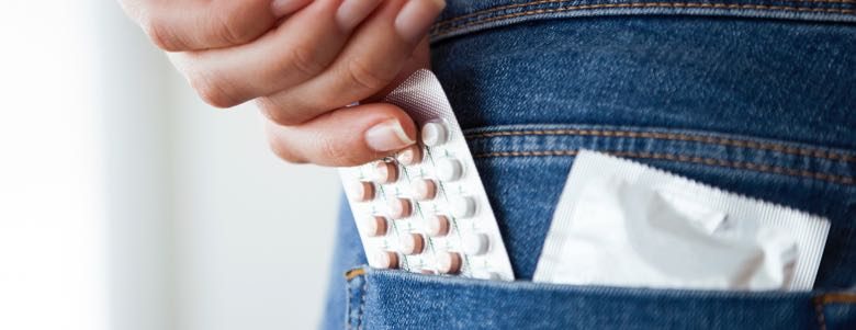 contraceptives in back pocket