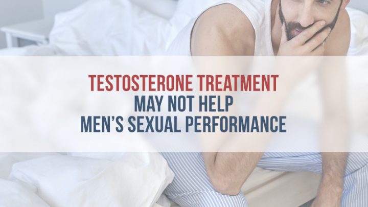 Testosterone Treatment May Not Help Men’s Sexual Performance Man in striped pajamas sitting on bed
