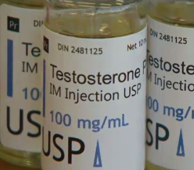 Vials of Testosterone Used for Injection