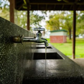 Outdoor water faucet