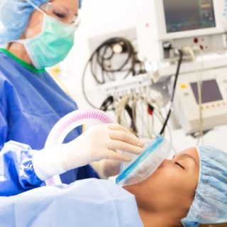 women prepping for surgery