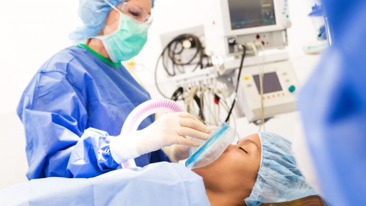 women prepping for surgery