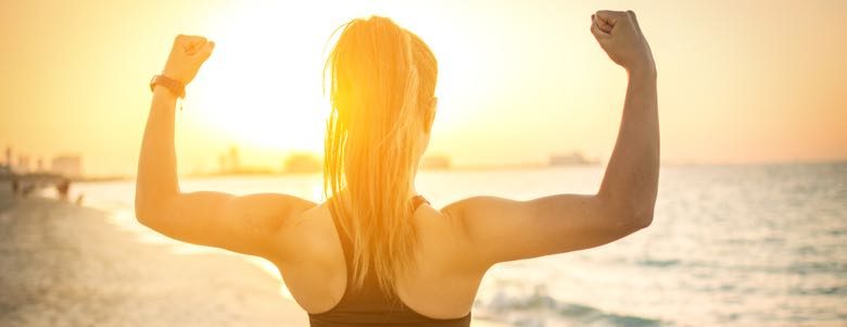 woman working out outside