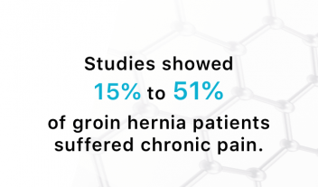 Study results of polypropylene hernia mesh and chronic pain.