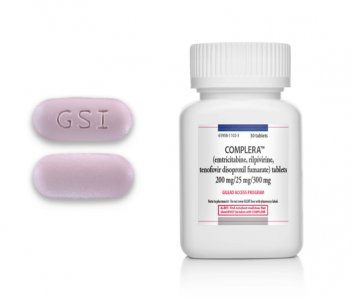 Complera tablet and bottle