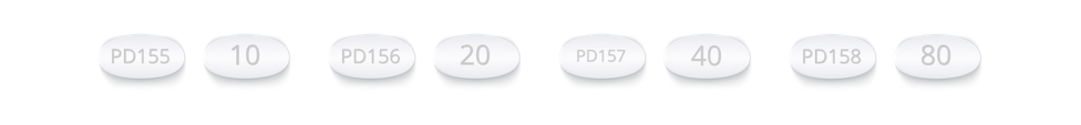 Lipitor Dosage 10 mg, 20 mg, 40 mg and 80 mg.