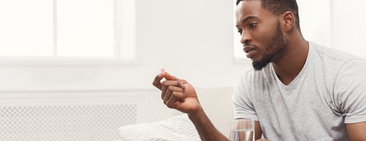 Man hesitant to take his medicine