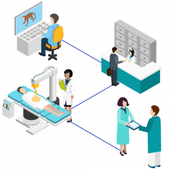 Icons of hospital procedures