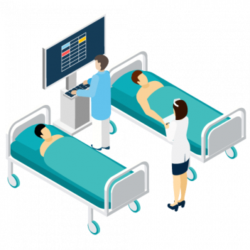 Operating table illustration