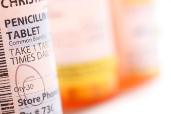 Penicillin Bottle In Focus