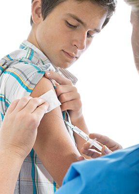 Teen Getting a Shot