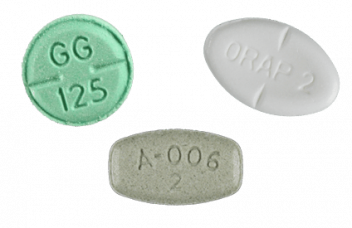 Haloperidol, Pimozide and Aripiprazole pills