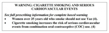 Yaz blackbox warning
