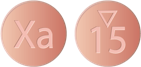 Xarelto anticoagulant (blood thinner) pill
