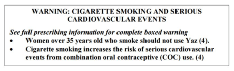 Yaz Blackbox Warning