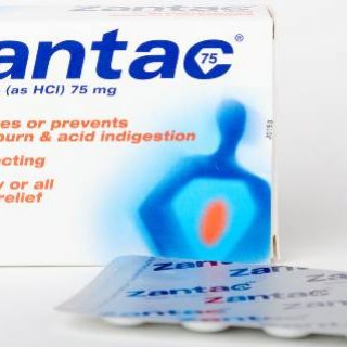Zantac with ranitidine box