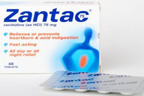 Zantac with ranitidine box