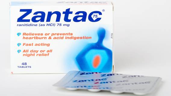 Zantac with ranitidine box